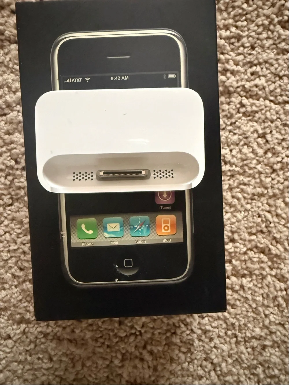 Apple White 30‑Pin Dock Adapter for Charging & Docking